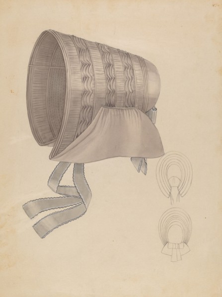 Bonnet, c. 1936. Creator: Bessie Forman.