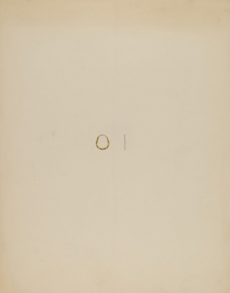 Child's Earring, c. 1936. Creator: Isidore Steinberg.