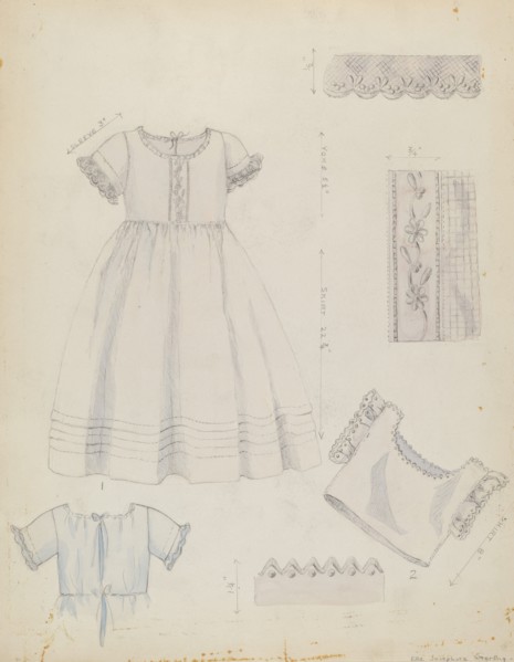 Infant's Dress and Shirt, c. 1936. Creator: Ella Josephine Sterling.
