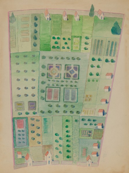 Dutch Garden Plan, c. 1936. Creator: George Stonehill.