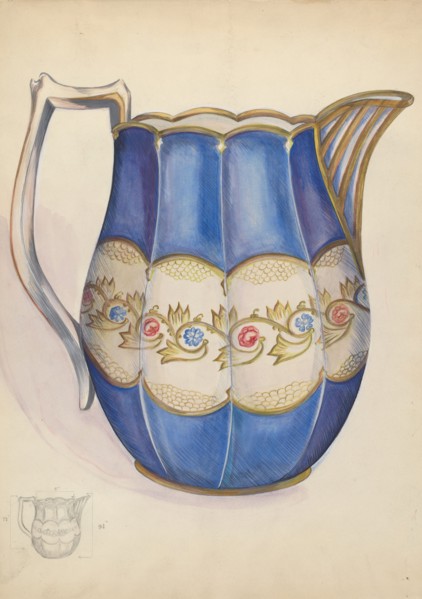 Pitcher, c. 1937. Creator: Ella Josephine Sterling.