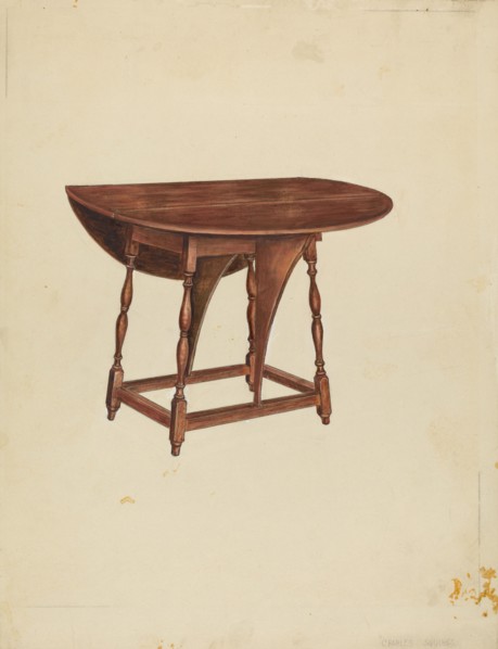 Butterfly Table, c. 1940. Creator: Charles Squires.