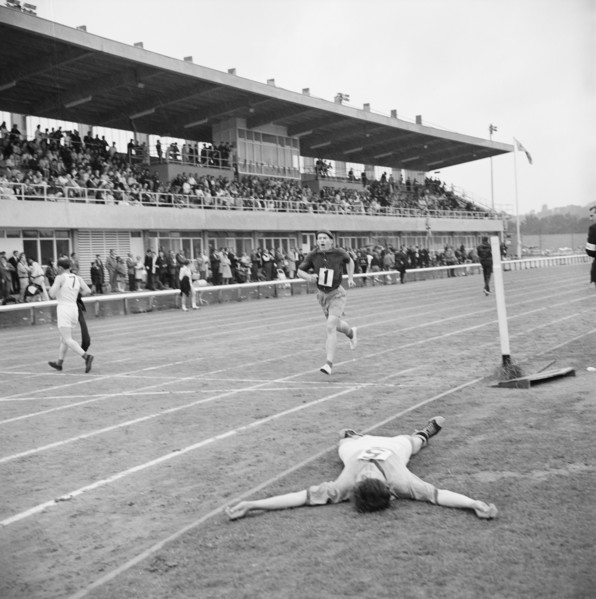Copthall Stadium, Hendon, Barnet, London, 25/06/1966. Creator: John Laing plc.