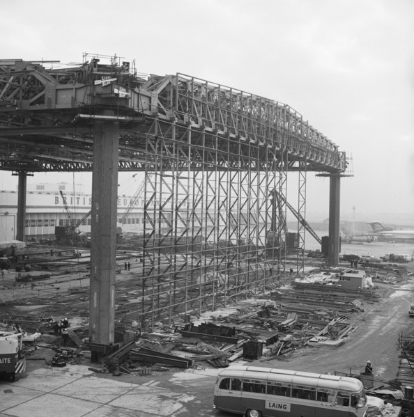 Heathrow Airport, BEA Servicing Hangar, Heathrow, Hillingdon, London, 15/12/1970. Creator: John Laing plc.