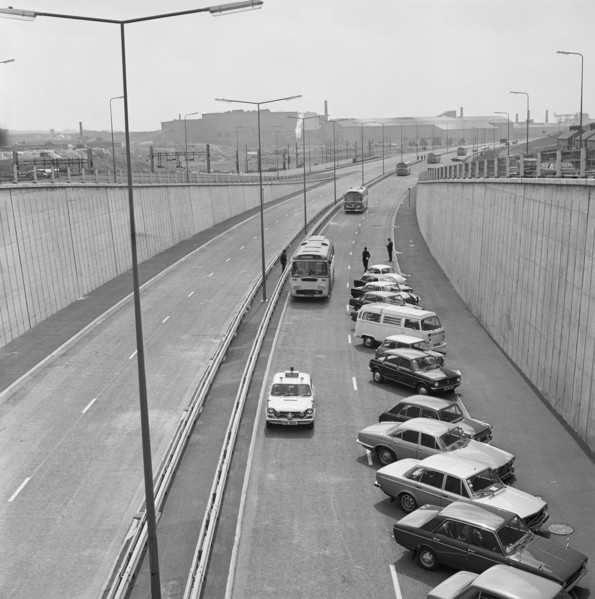 A500, Newcastle-under-Lyme, Staffordshire, 27/06/1973. Creator: John Laing plc.