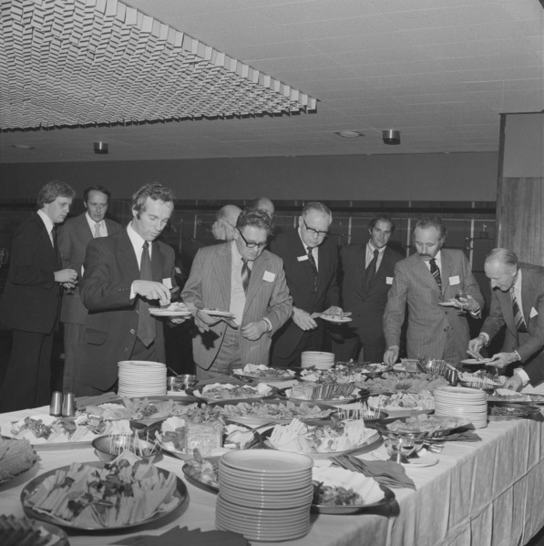 Retirement celebration for W G Cursons in Manchester, 29/09/1976. Creator: John Laing plc.