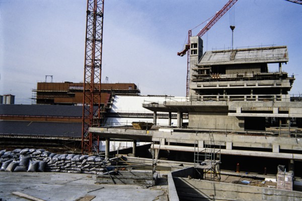 British Library, Euston Road, St Pancras, Camden, London, c November 1988. Creator: John Laing plc.