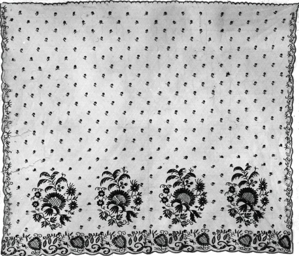 Bonnet Veil, England, 1825/35.
