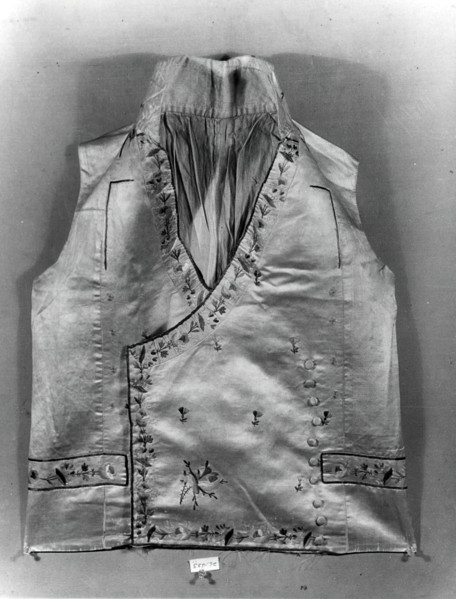 Waistcoat, England, 1775/1800.
