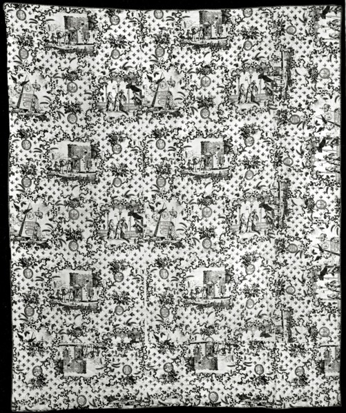 Bedcover, England, c. 1790.