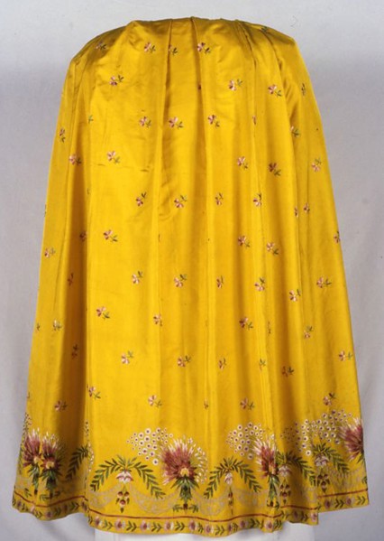 Skirt, France, c. 1785.