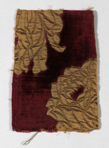 Matelasse (pieces from dress 1923.1639a), France, c. 1885.