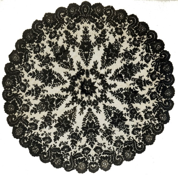 Parasol Cover, France, 1870s.
