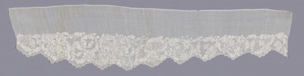 Sleeve Ruffle, France, Mid-18th century.