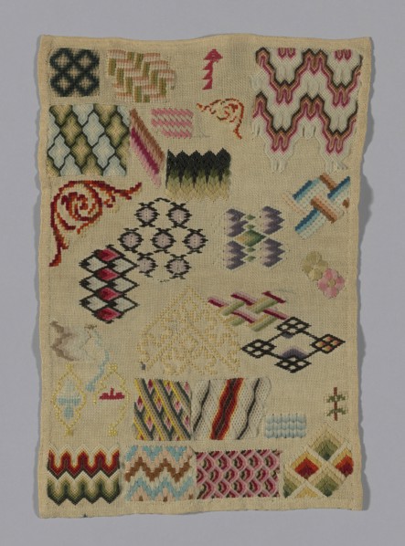 Sampler, France, 18th/19th century.