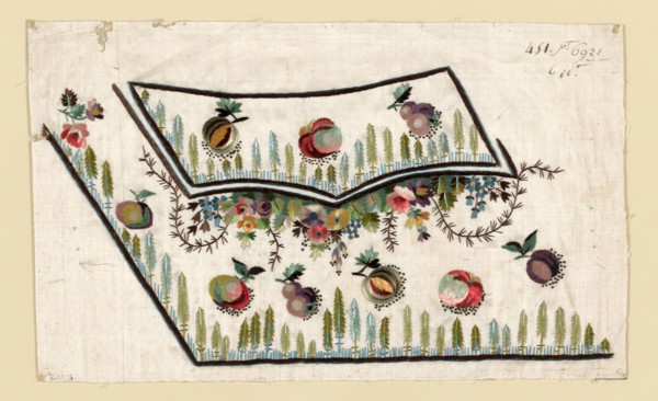 Salesman's Sample (Waistcoat Pocket), France, 1780/90.