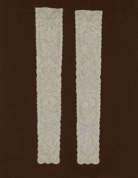 Pair of Lappets, France, Late 1720s.