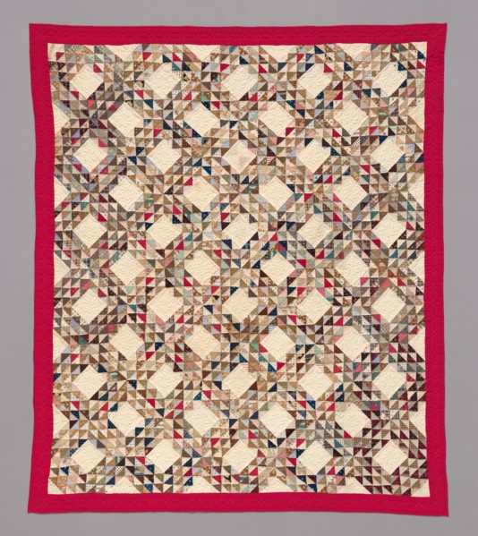 Bedcover ("Ocean Wave" Quilt), United States, c. 1883.