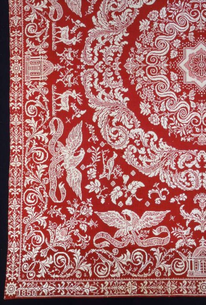 Coverlet, New York, 1850.