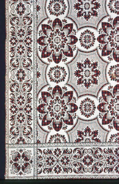 Coverlet, New York, 1840/50.