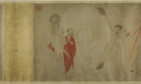 Washing the White Elephant, Ming dynasty (1369-1644), late 16th century. After Zhang Sengyao or Qian Xuan.