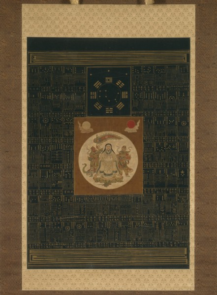 Zhenwu with the Eight Trigrams, the Northern Dipper, and Talismans, Qing dynasty (1644-1911), 17th or early 18th century.