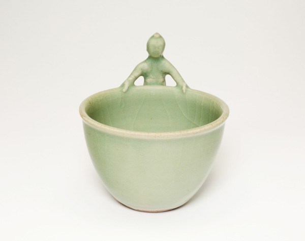 Bowl with Boy and Swimming Fish, Yuan dynasty (1271-1368) or Ming dynasty (1368-1644).