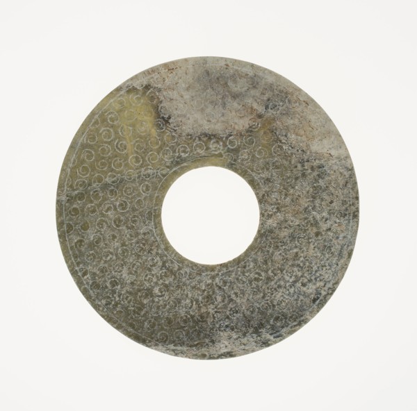 Disc (bi), Eastern Zhou period or Western Han dynasty, 3rd/2nd century B.C.
