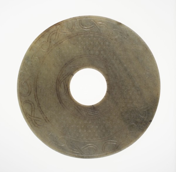 Disc (bi), Eastern Zhou period or Western Han dynasty, 3rd/2nd century B.C.