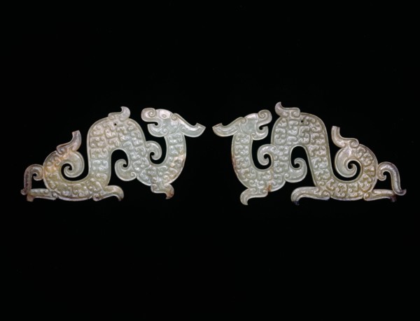 Dragon Pendants, Eastern Zhou dynasty, Warring States period (c.480-221 BC) c. 4th/3rd century B.C.