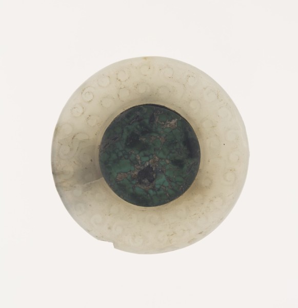 Pommel inlaid with Malachite, Eastern Zhou period, 3rd century B.C.