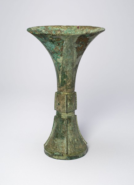 Beaker, Shang dynasty (c. 1600-1050 B.C.).