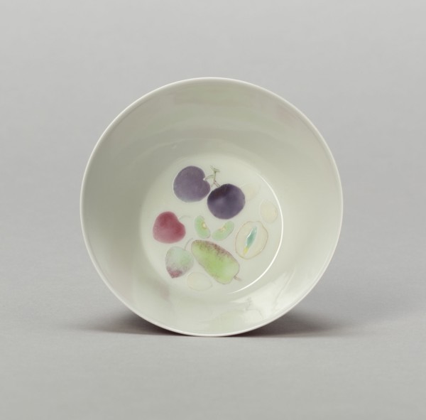 Cup with Stylized Fruit: Plums, Cherries, Melon, and Seeds, Qing dynasty (1644-1911), Kangxi reign mark and period (1662-1722).