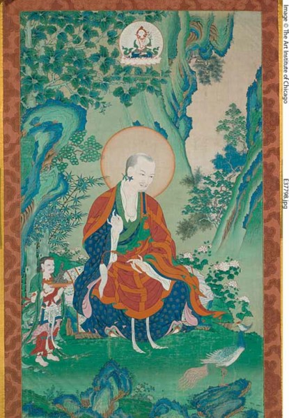 Painted Banner (Thangka) of Vajriputra, One of the Sixteen Great Arhats, late 17th/early 18th century.