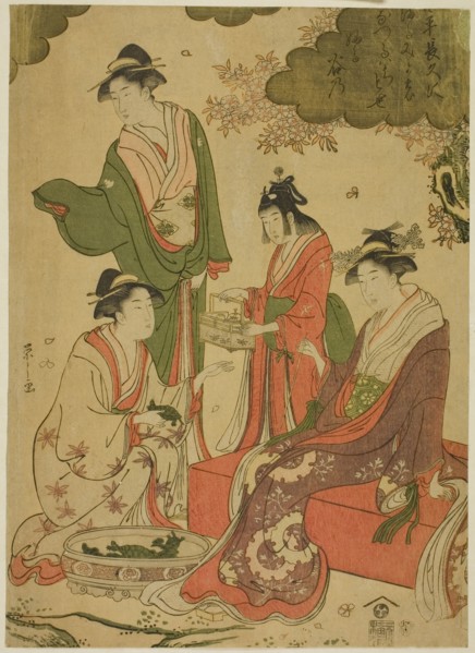 Women Viewing Cherry Blossoms, c. 1793.