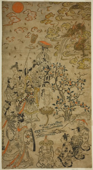 Birth of the Buddha, c. 1710. The young Buddha stands on a lotus flower.
