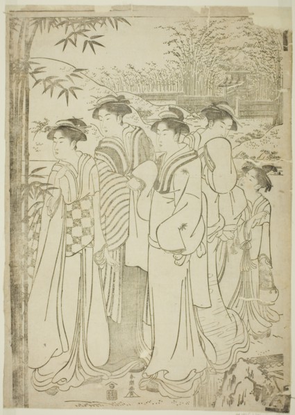 Parody of the Seven Sages of the Bamboo Grove, c. 1780/1801.