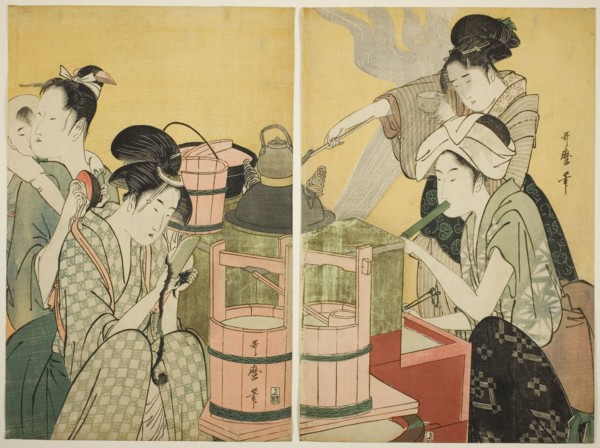 Kitchen Scene, Japan, c. 1794/95.