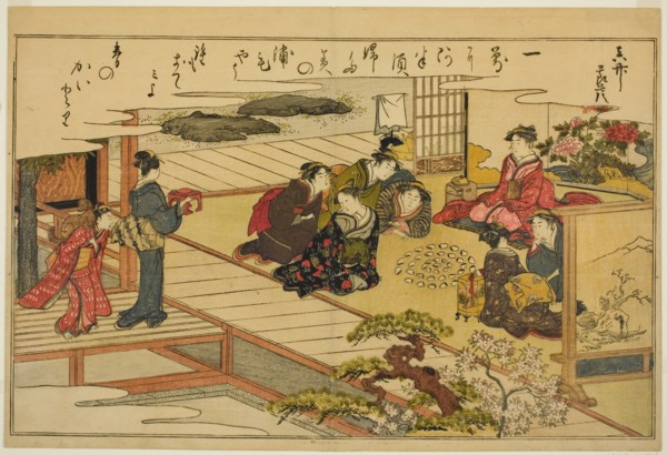 Shell-Matching Game, from the illustrated book "Gifts from the Ebb Tide (Shiohi no tsuto)", Japan, 1789.