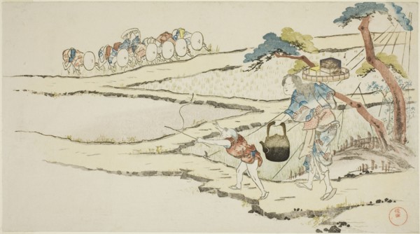 Taking Food to Rice Planters, Japan, late 18th/early 19th century.