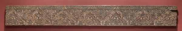 Fragment of an architectural molding, Morocco, Marinid dynasty (1244-1465), 14th century.
