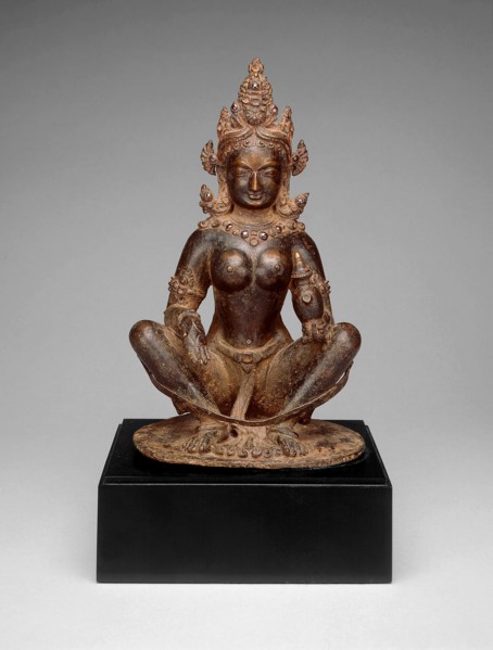Mother-Goddess Brahmani Seated in Yogic Posture Holding Water Pot, 13th century.