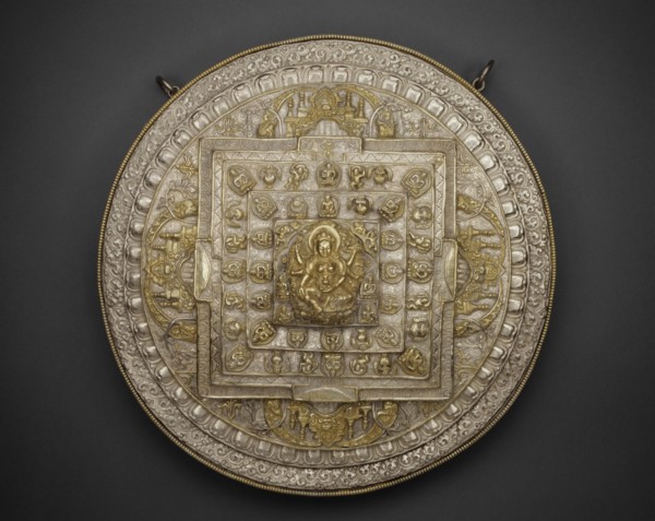 Tiered Offering Mandala of the Goddess of Wealth (Vasudhara), 19th century.