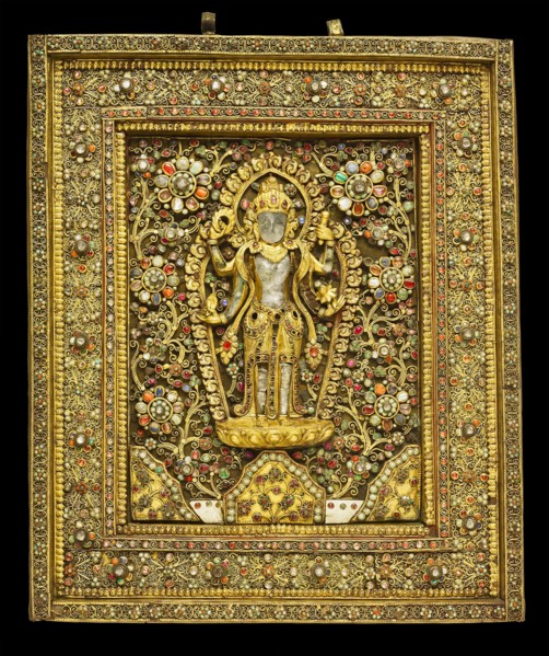 Votive Plaque with God Vishnu, 19th century.