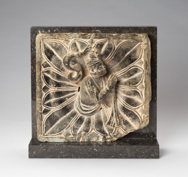 Serpent King (Nagaraja) Emerging from a Lotus, 2nd century. Ancient region of Gandhara (modern Pakistan).