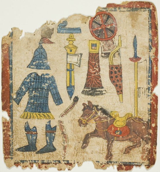 Ritual Objects, from a Set of Initiation Cards (Tsakali), 14th/15th century.