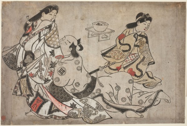 The insistent lover, from an untitled series of erotic prints, c. 1684/98.