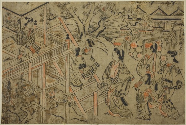 Visiting Kiyomizu Temple, c. 1684/98.