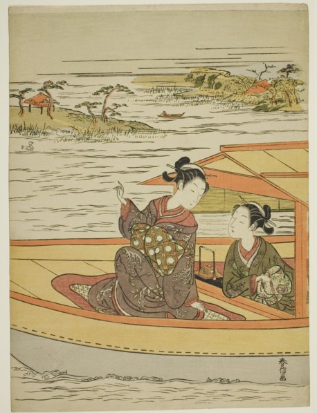 Two Beauties in a Boat, c. 1768.