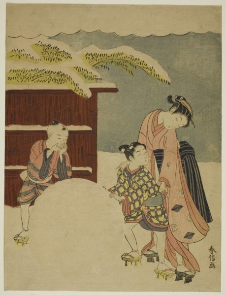 Making a Giant Snowball, c. 1767.
